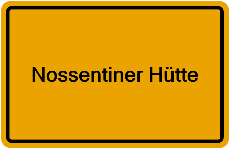 Handelsregisterauszug Nossentiner Hütte